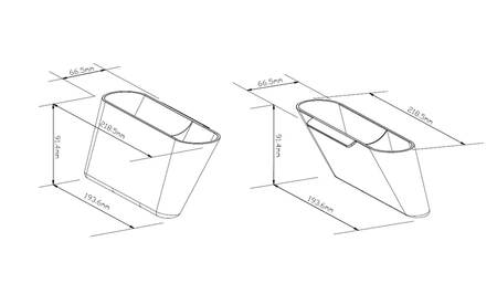 Pojemniki na przybory do podstawek pod monitor Spacetronik SPP-A01