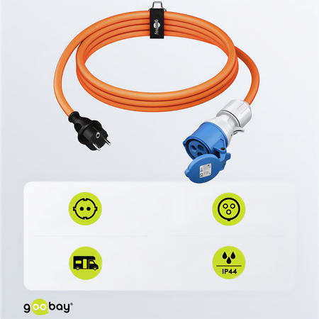 Adapter kabel Schuko 230V na CEE 16A 1,5 m
