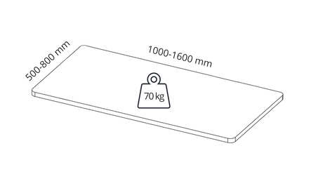 Spacetronik elektrischer Tischständer SPE-114AB