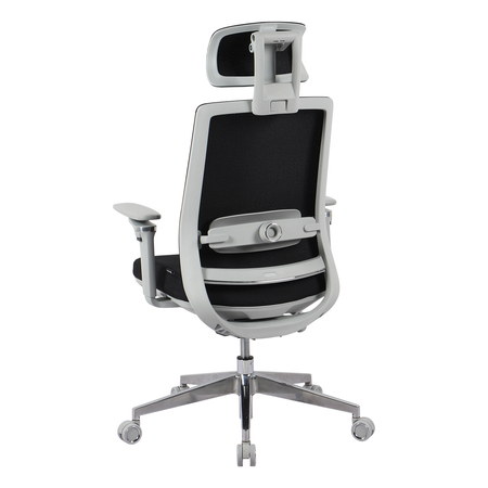 Fotel ergonomiczny biurowy 5D z podnóżkiem Spacetronik Albert Czarny
