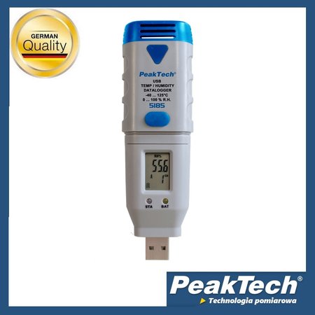 Zewnętrzny czujnik temperatury i wilgotności PeakTech 5185PR
