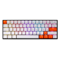 Delux KM36 RGB weiß/orange verkabelte mechanische Tastatur