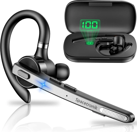 Zestaw słuchawkowy bluetooth OUTLET z mikrofonem Spacetronik SP-HA01