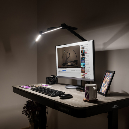 Lampa Kreślarska Bezcieniowa Biurkowa LED Spacetronik Glow D1 z Regulacją Czarna 24W - zdjęcie 2