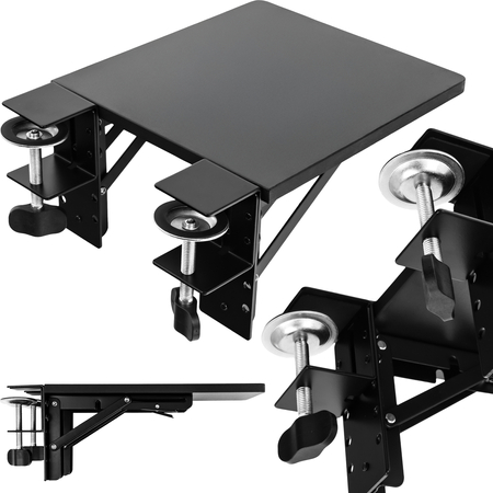 Ergonomiczny Podłokietnik do Biurka Arm Rest ZYAR02 czarny Outlet A+