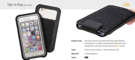 Etui telefonu na rzepy MOC Slip-in Bag L do 4,7"