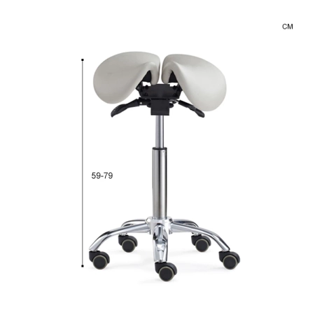 Ergonomiczny hoker regulowany siodło Spacetronik Sella (czarny) OUTLET