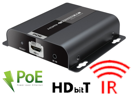 Konwerter HDMI na IP +IR + Zasilanie PoE SPHBitT - dodatkowy RX
