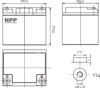 Akumulator LFP LiFePO4 12.8V 50Ah T14