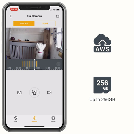 Kamera dla zwierząt z podajnikiem Arenti PetCam1T