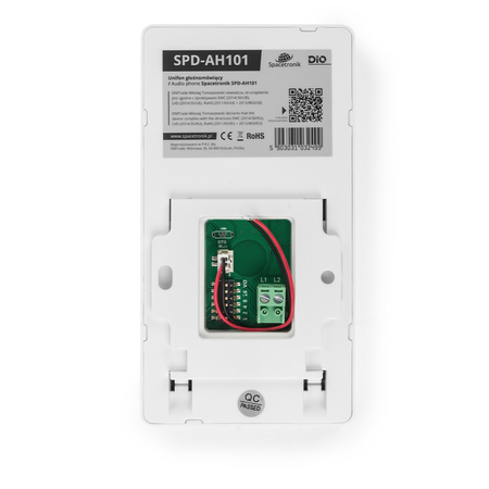 Unifon głośnomówiący wideodomofonu Spacetronik DiO SPD-AH101