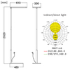Lampa podłogowa biurowa LED GLOW D20 80W Czarna