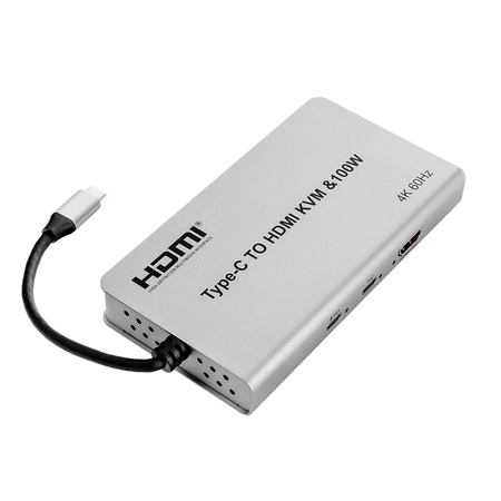 USB-C auf HDMI KVM Adapter 100W 4K 60Hz SPU-M17 - zdjęcie 2