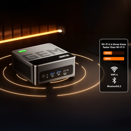 Aoostar Gem 12+ miniPC Ryzen 7 PRO 8845HS 32GB 1TB
