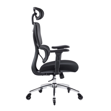 Zestaw do nowoczesnego biura: biurko elektryczne + fotel czarny