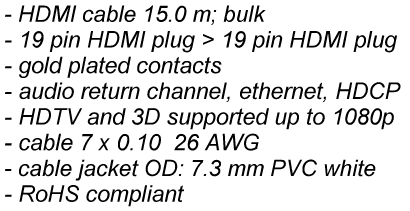 Kabel HDMI Goobay Gold White - 2M