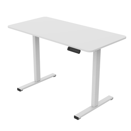 Biurko Elektryczne Białe 100x60 SPEO125WW Kompaktowe i Stylowe - zdjęcie 2