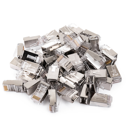 RJ45 cat5e durchgehender Stecker FTP PT-RJ455FT-0 25St - zdjęcie 2