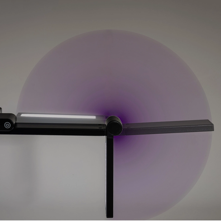 Zestaw ergonomiczny biurowy Biurko Vegard SPEO232 Fotel BARD Lampa Glow D4