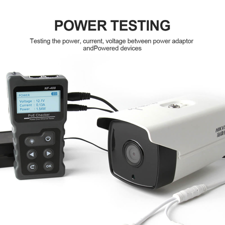 Profesjonalny tester PoE kabli sieciowych Noyafa NF-488