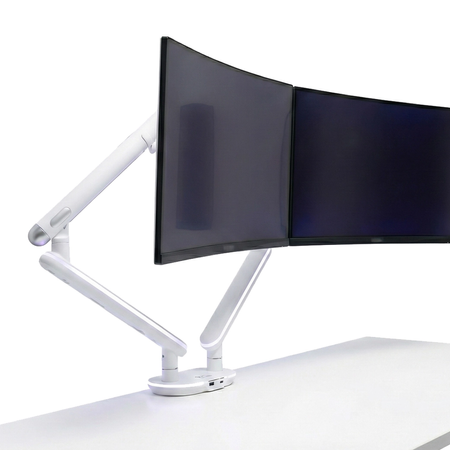 Gamingowe stanowisko Spacetronik RGB z elektryczną regulacją wysokości 120x60