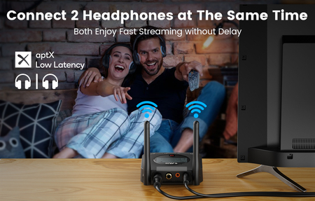 B06TXPLUS Nadajnik audio Bluetooth 5.2 1Mii TX 50m