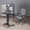 regulowany stolik na kółkach Spacetronik Buddy 03 Czarny OUTLET