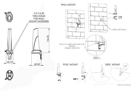 Breitband-Rundstrahlantenne Poynting OMNI-280-2