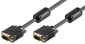 VGA-Kabel Goobay M/M Gold schwarz - 30m