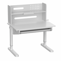 Biurko dziecięce regulowane SPEX111WW 90×65 cm pochylany blat półka szuflada
