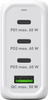 Ładowarka sieciowa 3x USB-C + USB superszybkie ładowanie 68W QC 3.0 PD Goobay biała