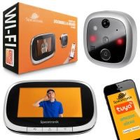 Inteligentny cyfrowy wizjer do drzwi  z kamerą WIFI i czujnikiem ruchu smart home Spacetronik SL-DB20 Smart Life Tuya OUTLET