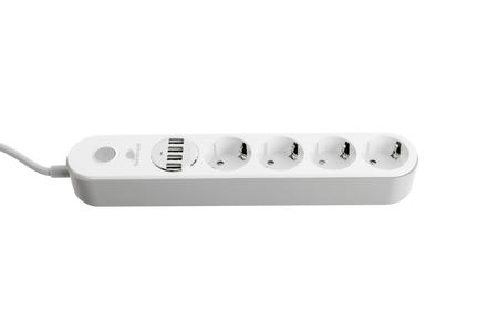 Spacetronik SR-203 Steckdosenleiste 4 USB-Anschlüsse