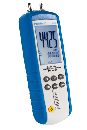 Miernik Różnicy Ciśnień Anemometr z USB PeakTech 5144