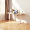 Regulowane biurko z elektryczną zmianą wysokości OUTLET Spacetronik Moris SPE-O121, 120x60, Czarny stelaż, Jasne drewno blat