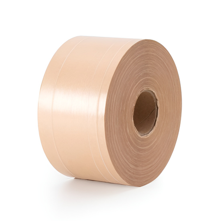 Eko taśma zbrojona z pulpy drzewnej aktywowana wodą 70 mm / 182 m Bublaki BT-W702R (10 szt.)