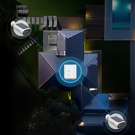 Zestaw 2 kamer solarnych + stacja 32GB Aosu P1 SE SL-C8E-2H