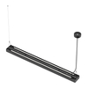 Lampa podwieszana biurowa LED GLOW D24 60W Czarna