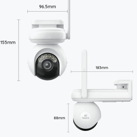 Kamera zewnętrzna 2K Reolink Altas GO PT 4G/LTE biała