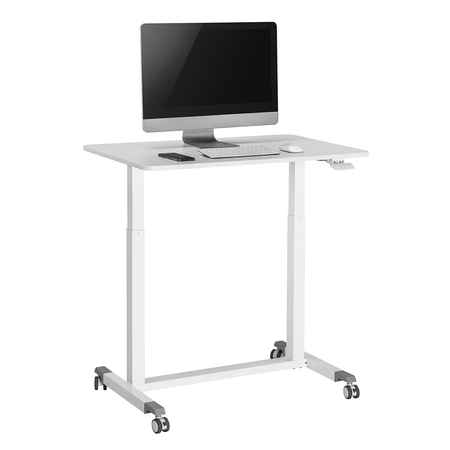 Regulowany mobilny stolik na kółkach Spacetronik Buddy 04 Biały OUTLET - zdjęcie 2