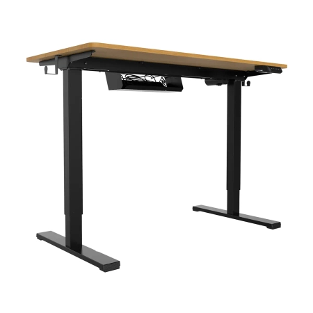 Biurko z podnoszonym blatem  OUTLET 100x60 Spacetronik Spacetronik Moris + organizer do kabli (SPE-O124BO)