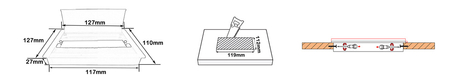 Przelotka do biurka Spacetronik SPS-G01B