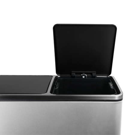 Funky Trash Can Silver Black Spacetronik Podwójny