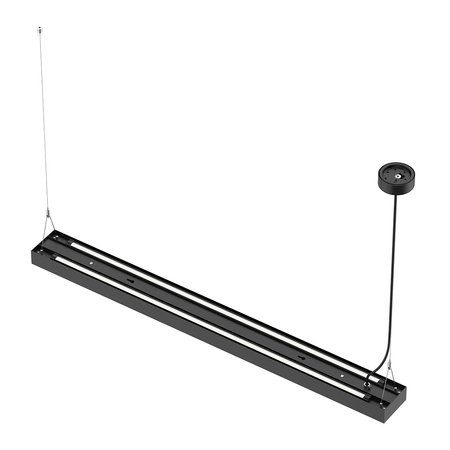 Lampa podwieszana biurowa LED GLOW D24 60W Czarna
