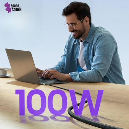 Kabel LED silikonowy USB-C do USB-C E-marker 2m