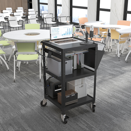 Wózek hotelowy organizer magazynowy 3 półkowy na kółkach Spacetronik SPC-140B