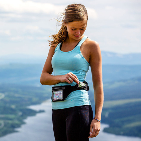 Sportowa saszetka nerka na telefon MOC Waist Bag pink