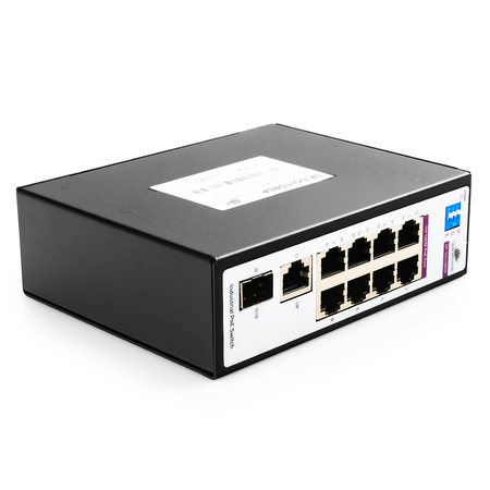 SWITCH 8-portowy SP-SGI108SP Przemysłowy PoE SFP