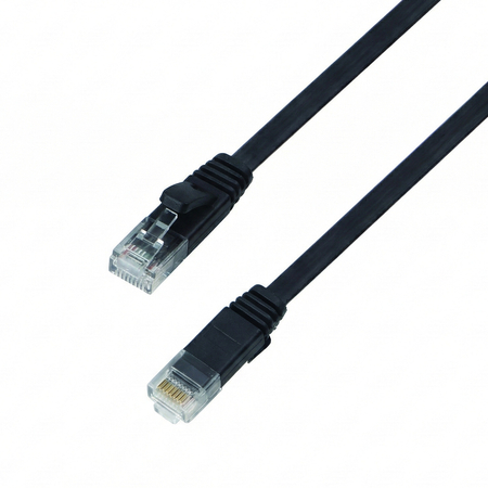 CAT 6A płaski kabel sieciowy U/UTP czarny 3M