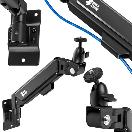 Aluminiowy Uchwyt Ścienny SPAZ110B do Monitora i Projektora (2-9 kg)